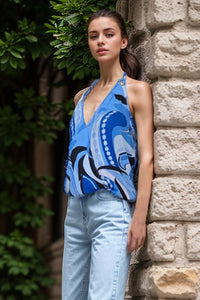 Pucci Print Halter Top