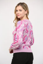 Load image into Gallery viewer, Abstract Puff Sleeve Sweater
