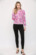 Load image into Gallery viewer, Abstract Puff Sleeve Sweater
