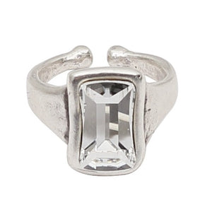 Rectangle Crystal Ring