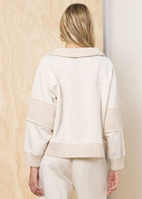 Load image into Gallery viewer, Rib Detail Quarter Zip

