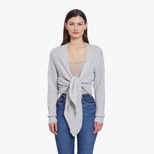 Load image into Gallery viewer, Tie Front Rib Cardigan
