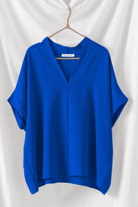Rolled Sleeve Top