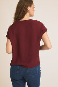 Roll-Up Sleeve Top