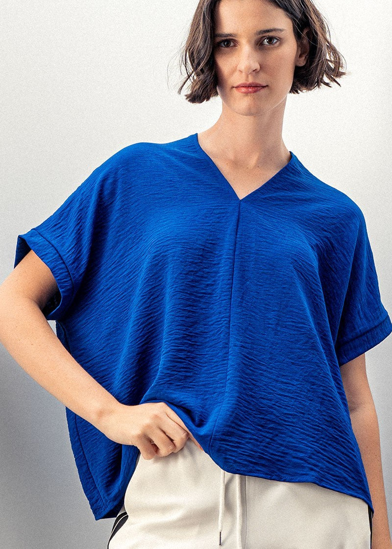 Rolled Sleeve Top