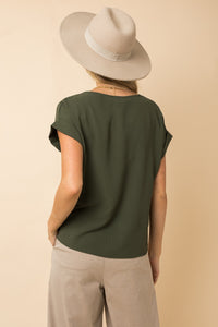 Roll-Up Sleeve Top