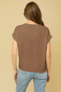 Roll-Up Sleeve Top