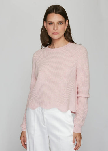Scalloped Shaker Sweater