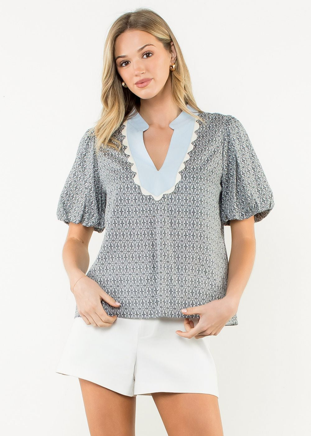 Scallop Trim Top