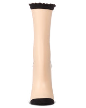 Load image into Gallery viewer, Triple Bow Sheer Sock
