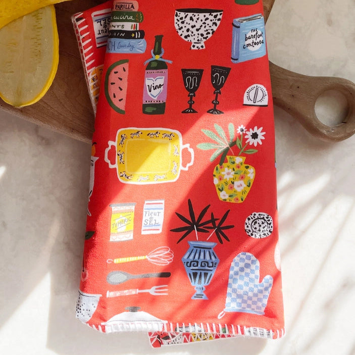 Kitchen Shelf Tea Towel
