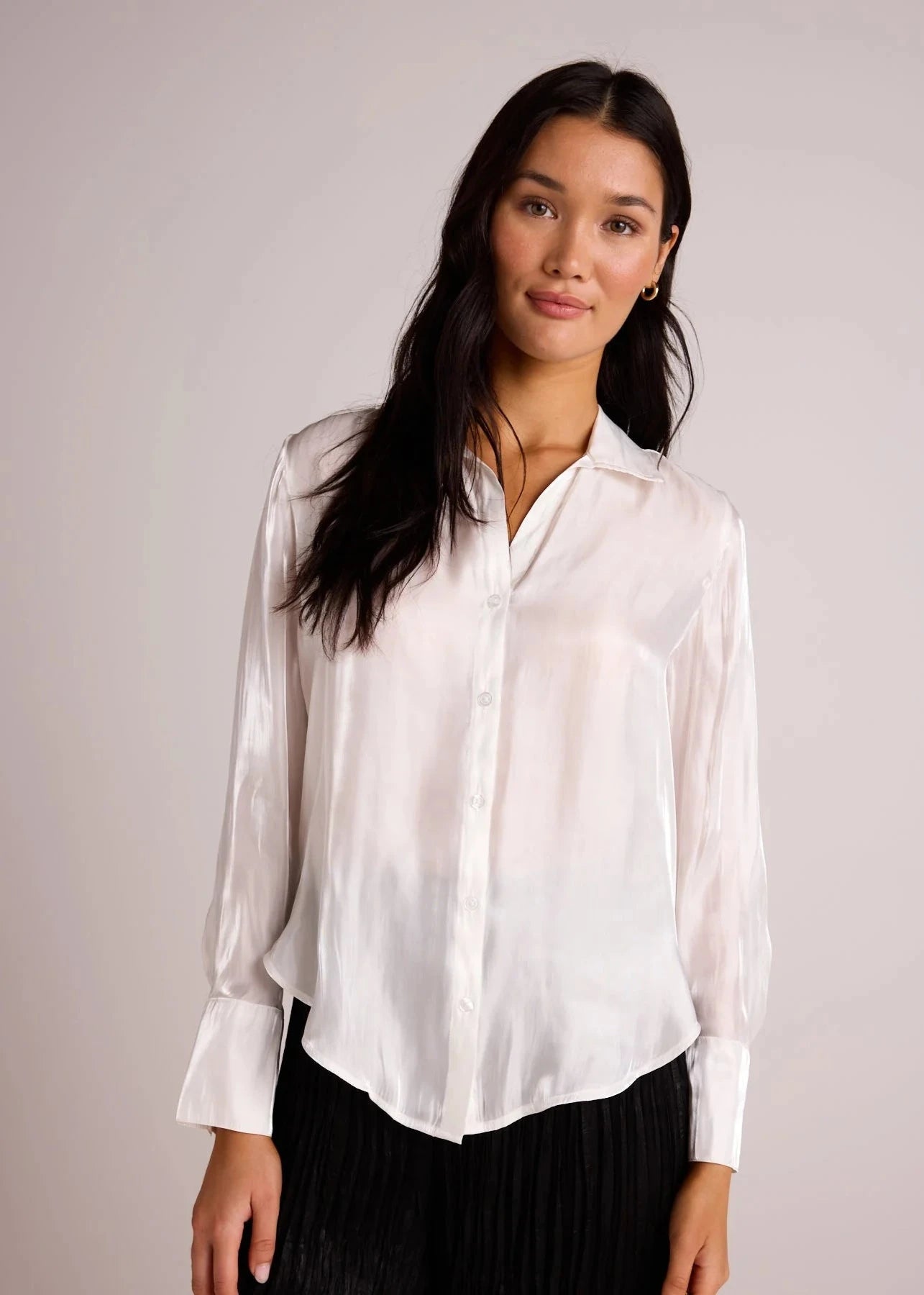 Shimmer Button Down Top