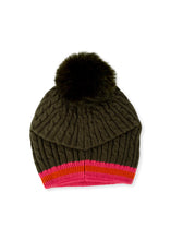 Load image into Gallery viewer, Beanie + Faux Pom Pom

