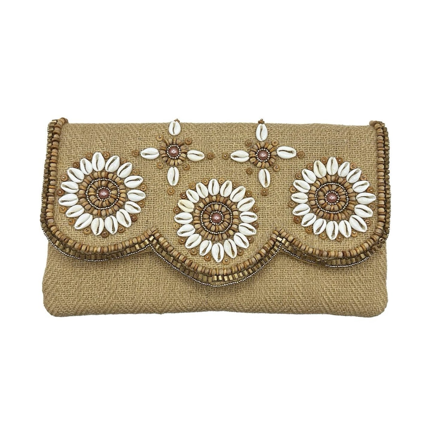 Shells Flower Clutch