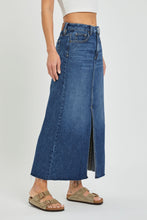 Load image into Gallery viewer, Slit Front Maxi Jean Skirt
