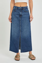 Load image into Gallery viewer, Slit Front Maxi Jean Skirt
