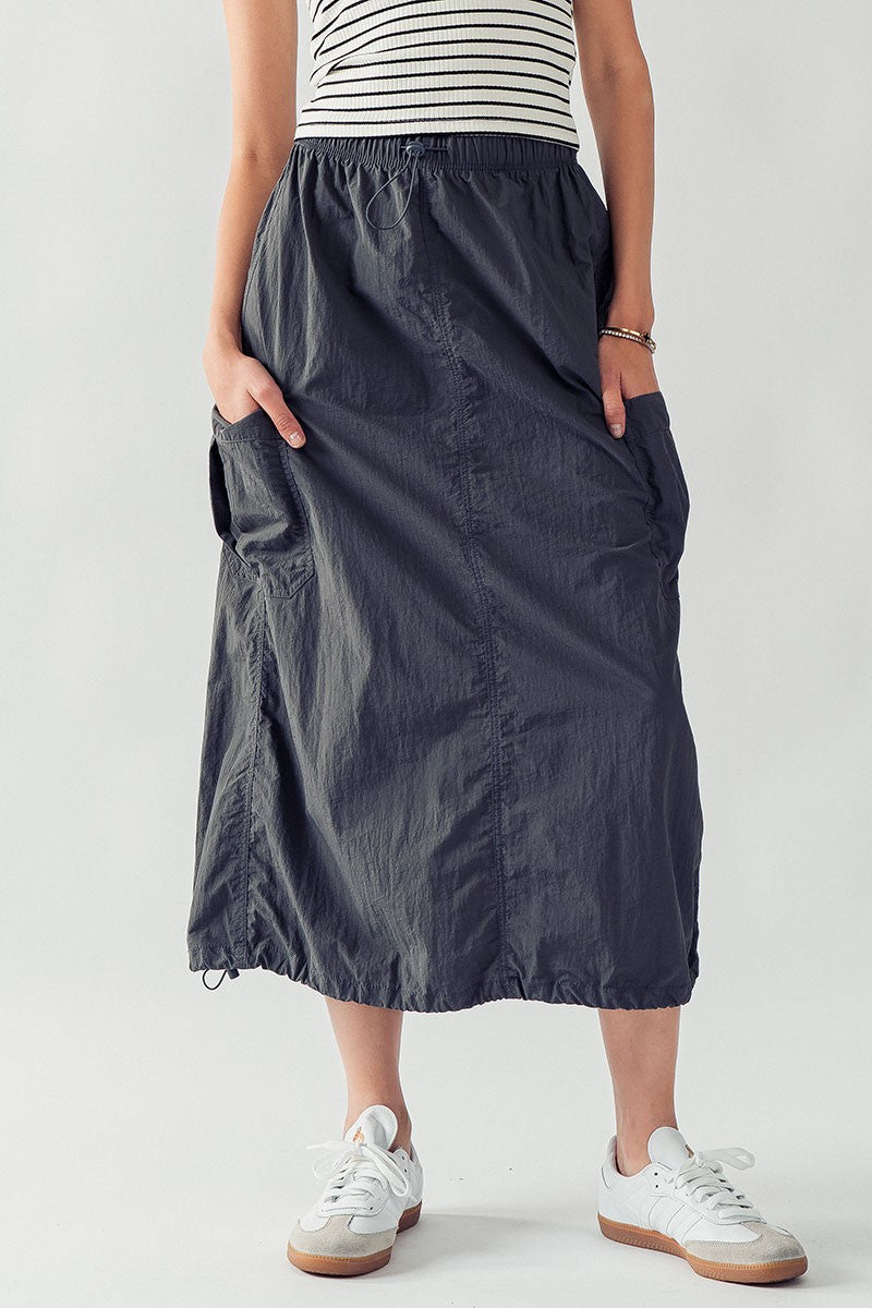 Bella Toggle Waist Cargo Skirt