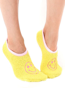 Fuzzy Smile Slipper Sock