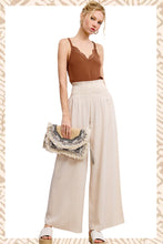 Load image into Gallery viewer, Smocked Waist Wide Leg Pant
