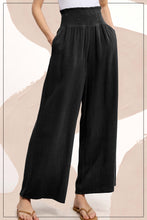 Load image into Gallery viewer, Smocked Waist Wide Leg Pant
