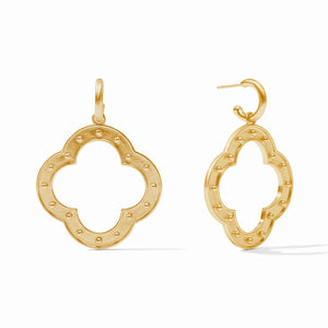 Soho Statement Hoop + Charm Earring