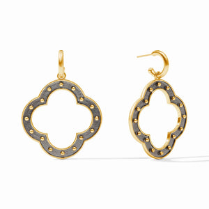 Soho Statement Hoop + Charm Earring