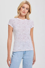Load image into Gallery viewer, Spring Rose Ringer Tee

