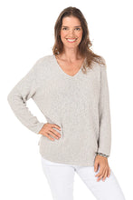 Load image into Gallery viewer, V-Neck Scramble Stitch Sweater
