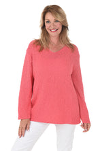 Load image into Gallery viewer, V-Neck Scramble Stitch Sweater
