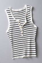 Load image into Gallery viewer, Cropped Henley Tank
