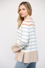 Load image into Gallery viewer, Stripe Mock Bell Slv Tunic
