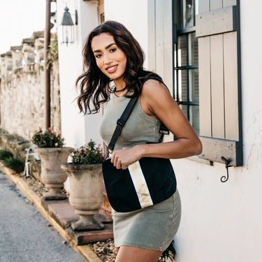 Striped Crossbody
