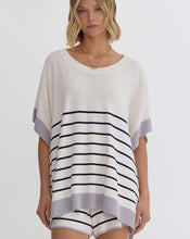Load image into Gallery viewer, Striped Poncho
