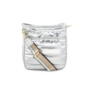 Nylon Stripe Strap Crossbody