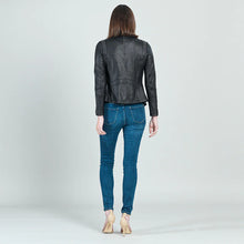 Load image into Gallery viewer, Studded Vegan Moto Jacket

