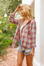 Load image into Gallery viewer, Plaid Button Down + Hoodie
