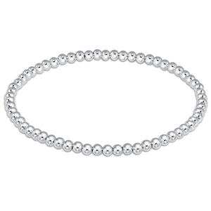 3mm Classic Beaded Bracelet