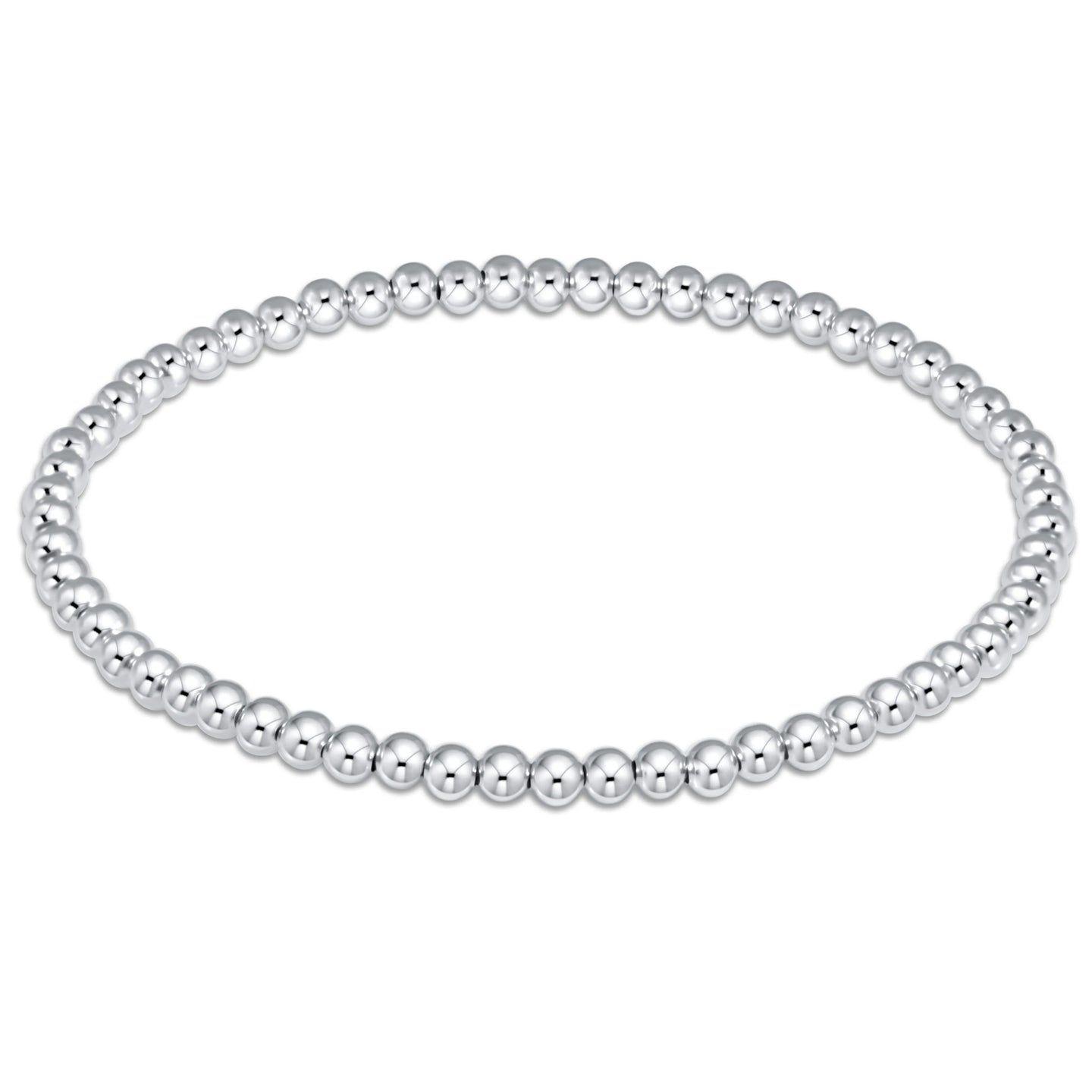 3mm Classic Beaded Bracelet
