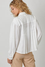 Load image into Gallery viewer, Tie Neck Pleated Blouse
