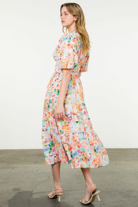 Tiered Floral Dress