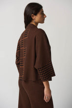 Load image into Gallery viewer, Houndstooth Mock Neck Sweater
