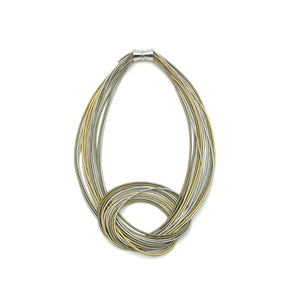 Large Knot Tritone Necklace