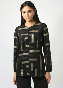 Metallic Trim Jacket
