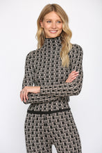 Load image into Gallery viewer, Geo Pattern Turtleneck Sweater
