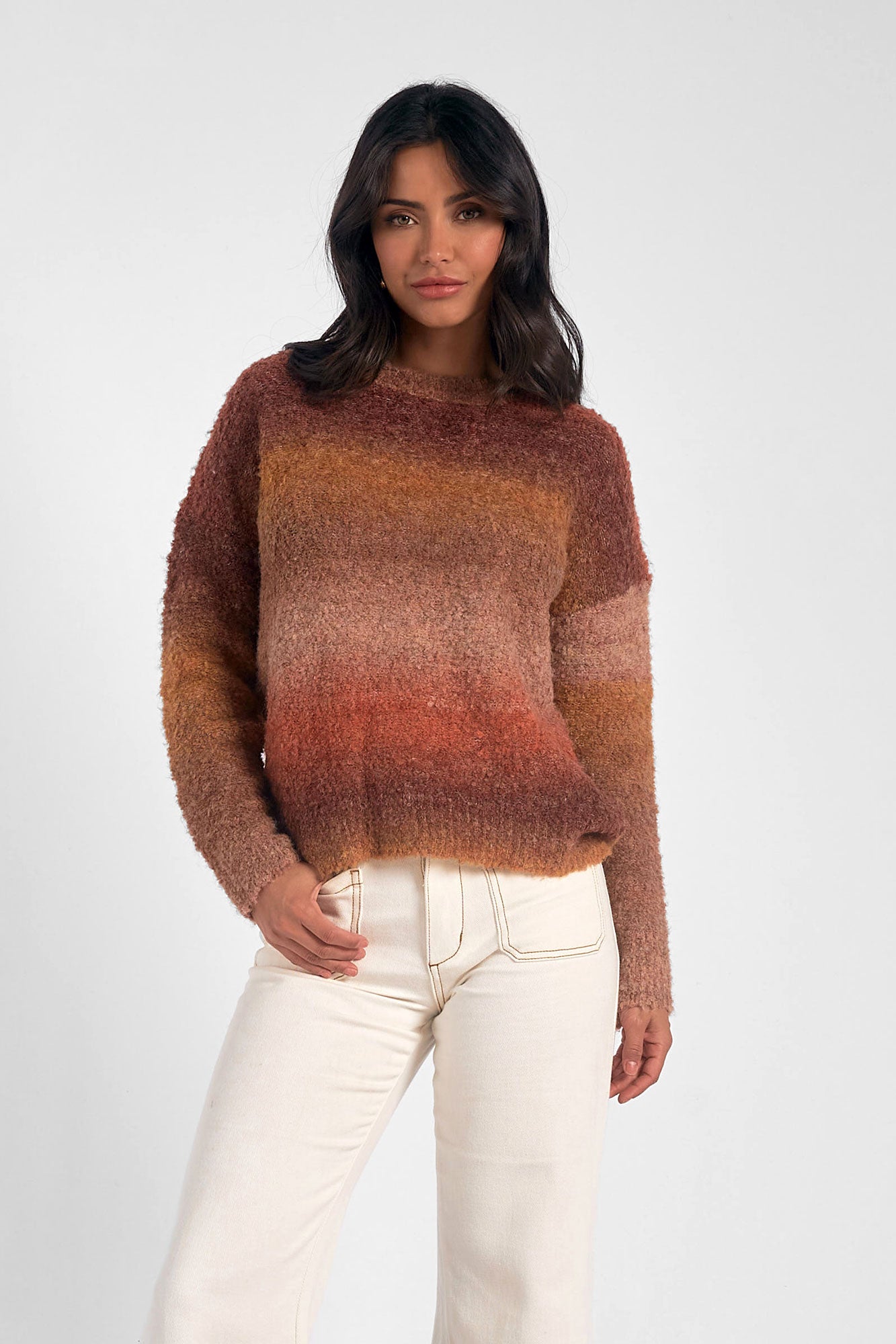 Ombre Crewneck Sweater