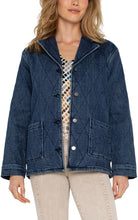 Load image into Gallery viewer, Notch Collar Quilted Coat
