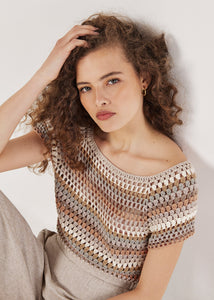 Crochet Stripe Top