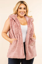 Load image into Gallery viewer, Faux Fur Hooded Vest
