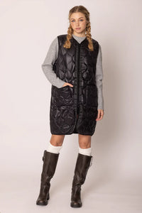 Quilted Long Vest