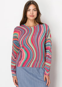 Vibrant Waves Sweater